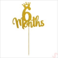 6 Months Pasta SüSü, 14cm x 25cm - Altın