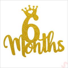 6 Months Pasta SüSü, 14cm x 25cm - Altın