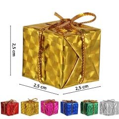 Yılbaşı Ağacı Hediye Paketi SüS, 2,50 cm - 12 Adet