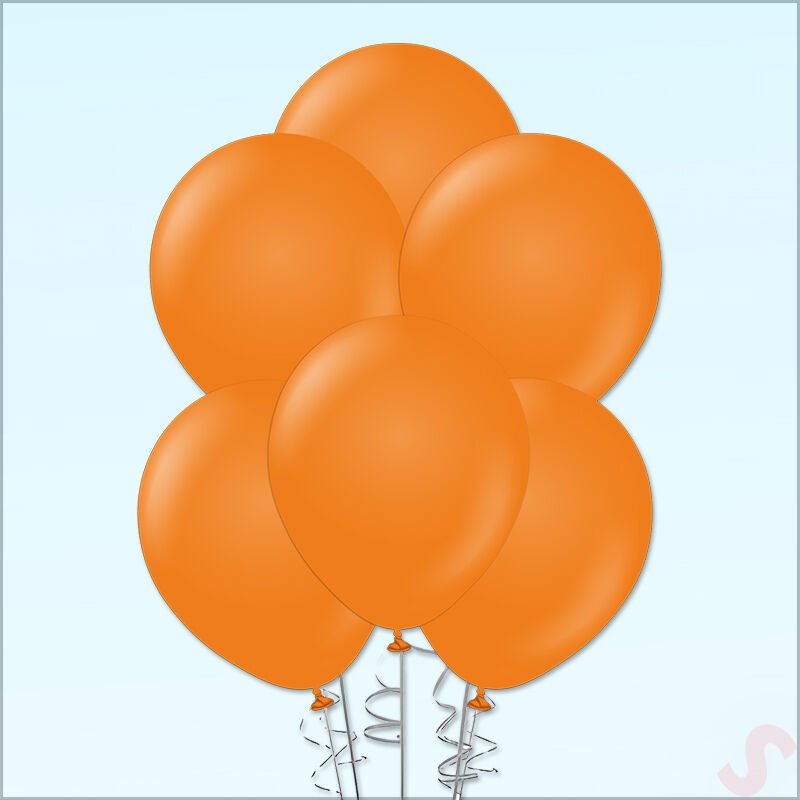 Turuncu Pastel Balon, 30cm x 10 Adet