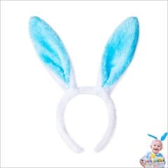 Tavşan Kulağı Pelüş Taç - Mavi