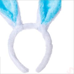 Tavşan Kulağı Pelüş Taç - Mavi