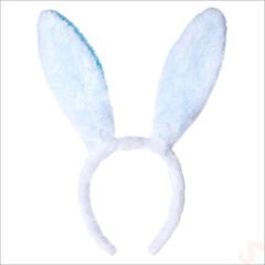 Tavşan Kulağı Pelüş Taç - Mavi