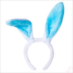 Tavşan Kulağı Pelüş Taç - Mavi