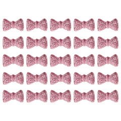 Polyester Papyon Fiyonk, 2,0 x 1,0 cm - 25 Adet - PEMBE