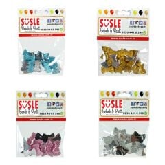 Polyester Papyon Fiyonk, 2,0 x 1,0 cm - 25 Adet - MAVİ