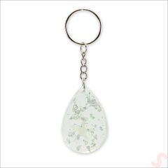 Epoksi Yıldızlı Anahtarlık, Gümüş - 1 Adet