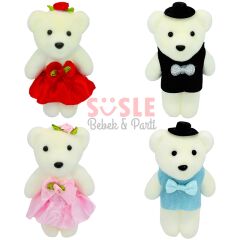 Minik Ayıcık SüS, 11cm x 6cm - Siyah - 10 Adet