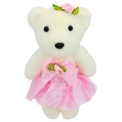 Minik Ayıcık Süs, 11cm x 6cm - Pembe - 10 Adet