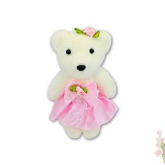 Minik Ayıcık Süs, 11cm x 6cm - Pembe - 10 Adet
