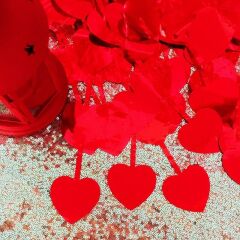 Kalpli Kapı ve Fon Perdesi, 1 x 1,8 mt - Kırmızı