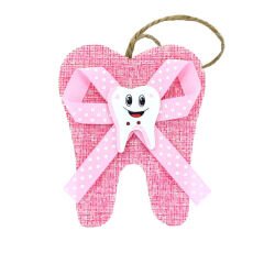 Diş Figürlü Çanta - Pembe - 12 Adet