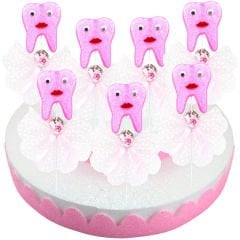 Diş Buğdayı Lavantalı Çubuk Süs, Pembe, 30 Adet