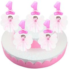 1 Yaş Lavantalı Çubuk Süs, Pembe, 30 Adet