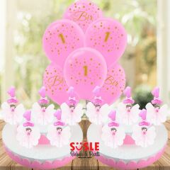 1 Yaş Lavantalı Çubuk Süs, Pembe, 30 Adet