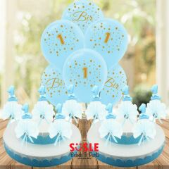 1 Yaş Lavantalı Çubuk Süs, Mavi, 30 Adet