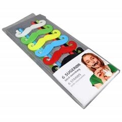 Bıyıklı ve Körüklü Pipet - 6 Adet