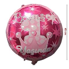 Prenses 1 Yaşında Folyo Balon - 45cm