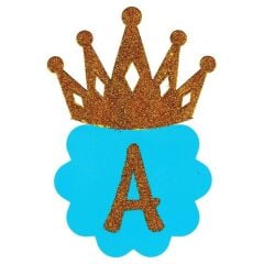 Happy Birtyday Banner - Simli - Mavi - 3,00 mt