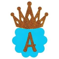 Happy Birtyday Banner - Simli - Mavi - 3,00 mt