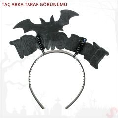 Halloween Yarasa Taç - Kırmızı