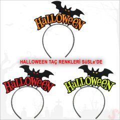 Halloween Yarasa Taç - Turuncu