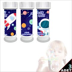 Kozmik Galaksi Köpük Baloncuk - 3 Adet