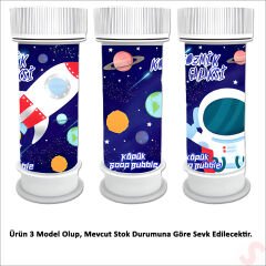 Kozmik Galaksi Köpük Baloncuk - 3 Adet