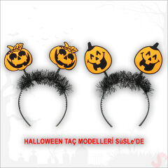 Halloween Gülenyüz Bal Kabağı Taç