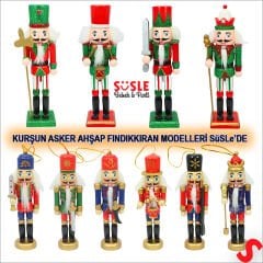 Kurşun Asker, Ahşap Fındıkkıran 18cm - Baltalı