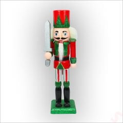 Kurşun Asker, Ahşap Fındıkkıran 18cm - Kılıçlı