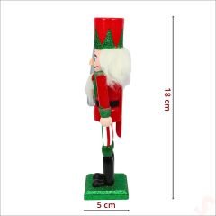 Kurşun Asker, Ahşap Fındıkkıran 18cm - Kılıçlı