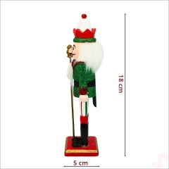 Kurşun Asker, Ahşap Fındıkkıran 18cm - Mızraklı