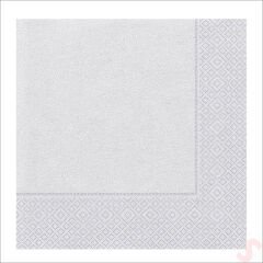 Peçete, Gümüş - 30 x 30 cm - 20 Adet