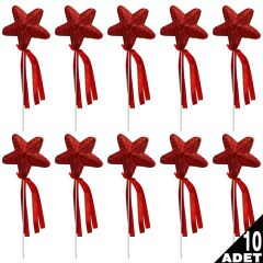 Yıldız Çubuk, 23 cm x 5,5 cm Kırmızı - 1 Adet