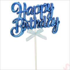 Happy Birthday Pasta SüSü, 23cm x 12,5cm - Mavi