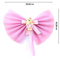 Hastane Odası Yatak Ucu Fiyongu, Ayıcıklı Pembe