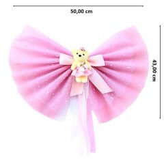 Hastane Odası Yatak Ucu Fiyongu, Ayıcıklı Pembe