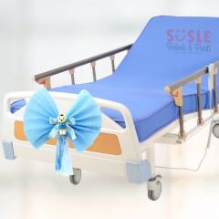 Hastane Odası Yatak Ucu Fiyongu, Ayıcıklı Mavi