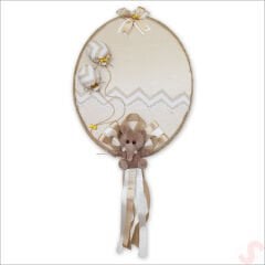 Pelüş Fil SüSLemeli, 42cm Oval Kapı Süsü