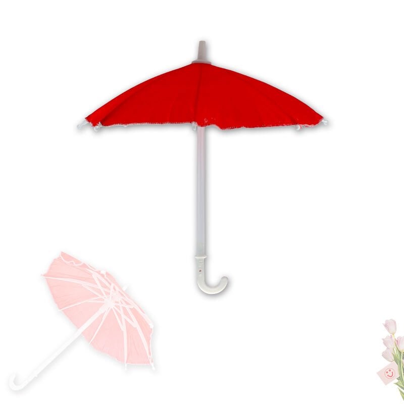 Dekoratif SüS Şemsiyesi, 25 cm - Kırmızı