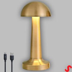 Şarjlı Dokunmatik Ayarlanabilir Renk Tonlu LED Masa Lambası - 22cm