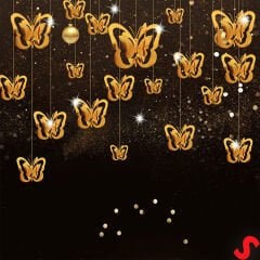 3 Boyutlu Döner Sarkıt 11 Adet Kelebek Tavan SüS Seti