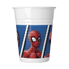 Spiderman Team Up Plastik Bardak - 8 Adet