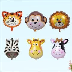 Safari Sevimli Hayvanlar Folyo Balon, 45 cm - Zebra