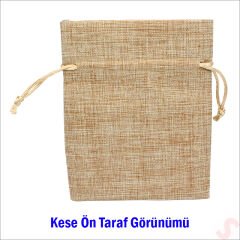 Natürel Jüt Kese, 10cm x 13cm - 12 Adet