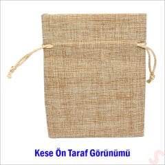 Natürel Jüt Kese, 12cm x 15cm - 12 Adet