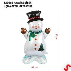 Kardan Adam Folyo Balon 120cm x 65cm