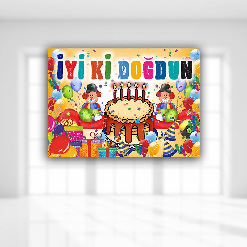 İyiki Doğdun Afiş - 70cm x 50cm