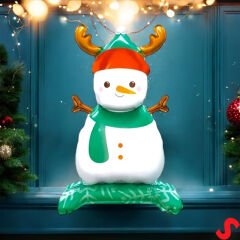 Boynuzlu Kardan Adam Folyo Balon 63cm x 34cm